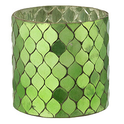 Paris Prix Photophore Mosaïque en Verre Pop 12cm Vert