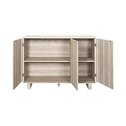 The Home Deco Factory Buffet 3 Portes Pietra 110cm Beige pas cher