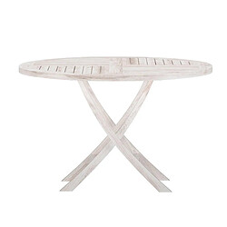 Paris Prix Table de Jardin Ronde Kenya 120cm Naturel