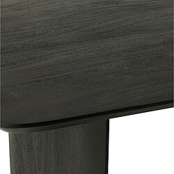 Mes Table à manger 190x100x76 cm en bois d'acacia noir pas cher