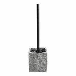 Paris Prix Brosse WC Effet Minéral Stony 36cm Gris