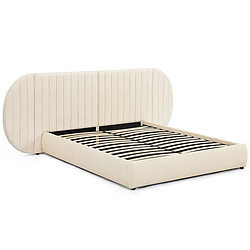Paris Prix Lit Coffre Tête de Lit Modulable Comfy 160x200cm Beige
