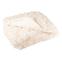 Paris Prix Plaid Imitation Fourrure Moutie 130x180cm Blanc 