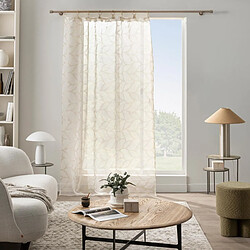 Acheter Douceur D'Interieur Rideau Voilage à Anneaux Elis 140x240cm Blanc