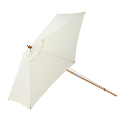 Paris Prix Parasol en Bois Corypho 250cm Blanc