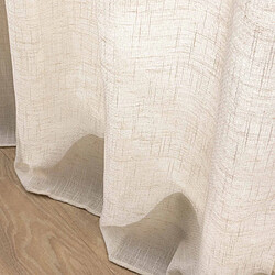 Avis Douceur D'Interieur Rideau Voilage à Œillets Yoko 140x280cm Naturel