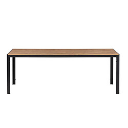 Paris Prix Table de Jardin Break 200cm Noir & Naturel