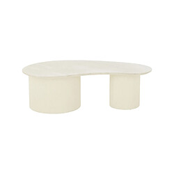 Avis Mes Table basse organique 121x60x37 cm en marbre écru