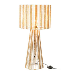 Paris Prix Lampe à Poser Design Cordes Rayures 69cm Naturel