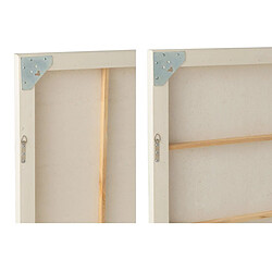 Avis Paris Prix Lot de 2 Tableaux Effet Plâtre Morceau 80x80cm Blanc