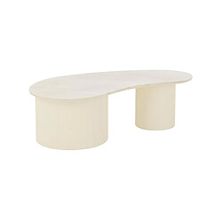 Acheter Mes Table basse organique 121x60x37 cm en marbre écru