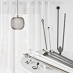 Acheter Paris Prix Kit Tringle à Rideau Extensible Arabesque 120-210cm Blanc
