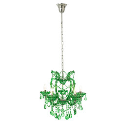 Paris Prix Lustre en Verre Antique 57cm Vert Émeraude