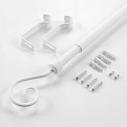 Avis Paris Prix Kit Tringle à Rideau Extensible Arabesque 120-210cm Blanc