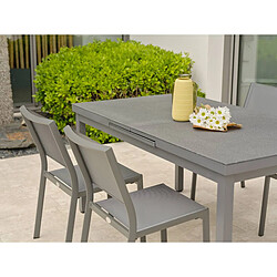 Paris Prix Ensemble Table de Jardin Extensible & 4 Chaises Dania & Stockholm 160-210cm Anthracite pas cher