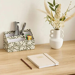 Five Simply Smart Organiseur de Bureau 3 Compartiments Floréa 19cm Vert