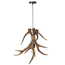Paris Prix Lampe Suspension Branches Antlers 56cm Marron