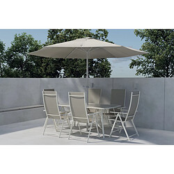 Acheter Paris Prix Ensemble Table de Jardin & 6 Chaises Brekki 150cm Beige