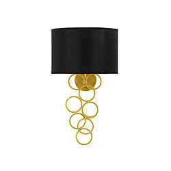 Paris Prix Applique Murale Design Rich 50cm Noir & Or