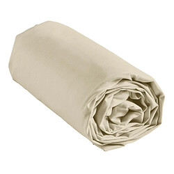 Douceur D'Interieur Drap Housse Uni Linella 160x200cm Ivoire pas cher