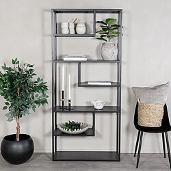Acheter Paris Prix Étagère Bibliothèque 6 Niveaux Staal 190cm Noir