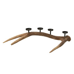 Paris Prix Chandelier Branche en Résine Antlers 65cm Marron