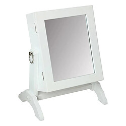 Atmosphera Armoire à Bijoux Avec Miroir Kristin 28cm Blanc