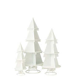 Paris Prix Étagère Sapin 3 Niveaux Xmas 120cm Blanc pas cher