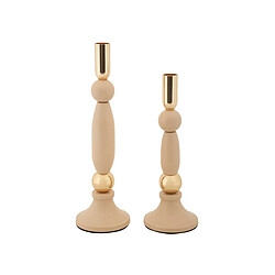 Paris Prix Lot de 2 Chandeliers Strek 30cm Rose & Or