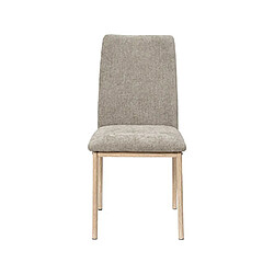 Mes Lot de chaises 52x43x91 cm en tissu taupe - EKYO