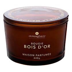 Atmosphera Bougie Parfumée en Verre Glowy 440g Bois d'Or