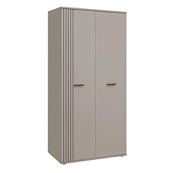 Paris Prix Armoire 2 Portes Sigma 90cm Gris