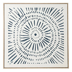 Paris Prix Tableau Déco Circle 80x80cm Blanc & Bleu