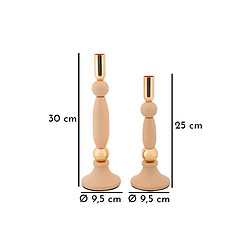 Acheter Paris Prix Lot de 2 Chandeliers Strek 30cm Rose & Or