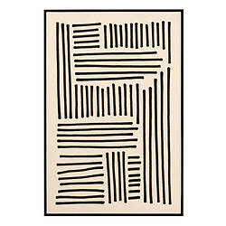 Paris Prix Tableau Déco Line 83x123cm Beige & Noir