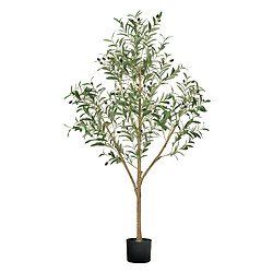 VEVOR Arbre Artificiel Plante Artificielle Faux Olivier 1,5 m Déco d'Intérieur