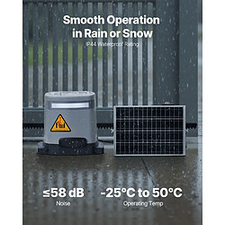 VEVOR Motorisation de Portail Coulissant Ouvre-portail Porte Solaire 20 m 280 W pas cher