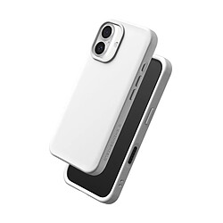 Avis Rhinoshield Coque pour iPhone 16 Plus Modèle SolidX compatible Recharge Sans Fil Blanc