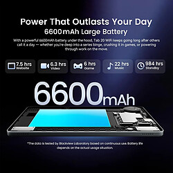 Tablette Blackview Tab 20 WiFi, 4 Go de RAM, 64 Go de stockage, gris/bleu/vert pas cher