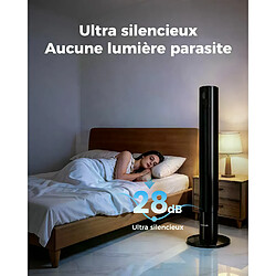Acheter YASHE Ventilateur colonne silencieux Vitesse 7.8 m/s Oscillant à 85° 110 cm de haut Télécommande