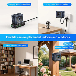 INF Caméra Mini WiFi Earphone 1080P HD Vision Nocturne Sans Fil Batterie 800mAh, Détection de pas cher