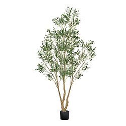 VEVOR Arbre Artificiel Plante Artificielle Faux Olivier 2,4 m Déco d'Intérieur