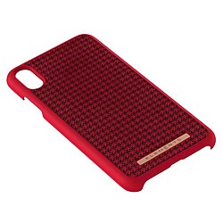 Nordic Elements Coque pour iPhone XS Max Compatible Apple Pay et Recharge Sans Fil Rouge