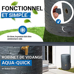 4Rain ARONDO réservoir d’eau de pluie 250 L, gris graphite pas cher
