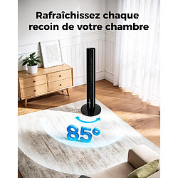 YASHE Ventilateur colonne silencieux Vitesse Oscillant à 85° 110 cm de haut Télécommande pas cher