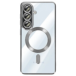 Avizar Coque pour Galaxy A57 Compatible MagSafe avec Contour Chromé Argent
