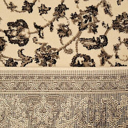 UnAmourDeTapis Tapis oriental 80x300 rectangle ivoire tissé motif ancestral LYN1 NOMED