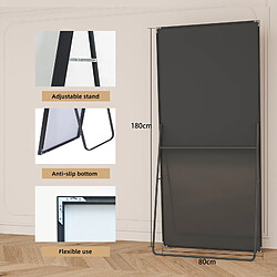 Superaly Miroir corps complet - Noir pas cher