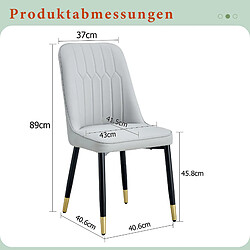 Avis ByteLike Lot de 2 chaises de salle à manger