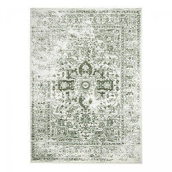 UnAmourDeTapis Tapis 200 x 290 cm, motif oriental vintage crème et vert, LYN1 VINT, tissé en Belgique